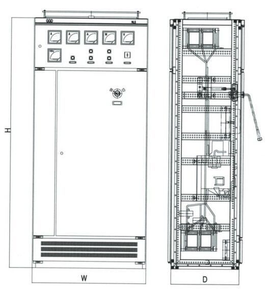 GGD型配电柜尺寸