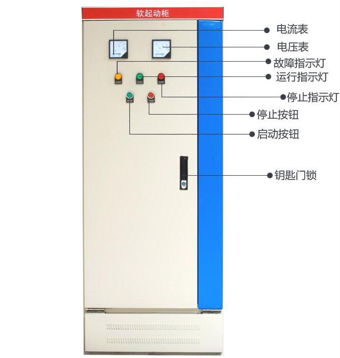 MLSS2系列低压电动机电子式软起动柜面板部分